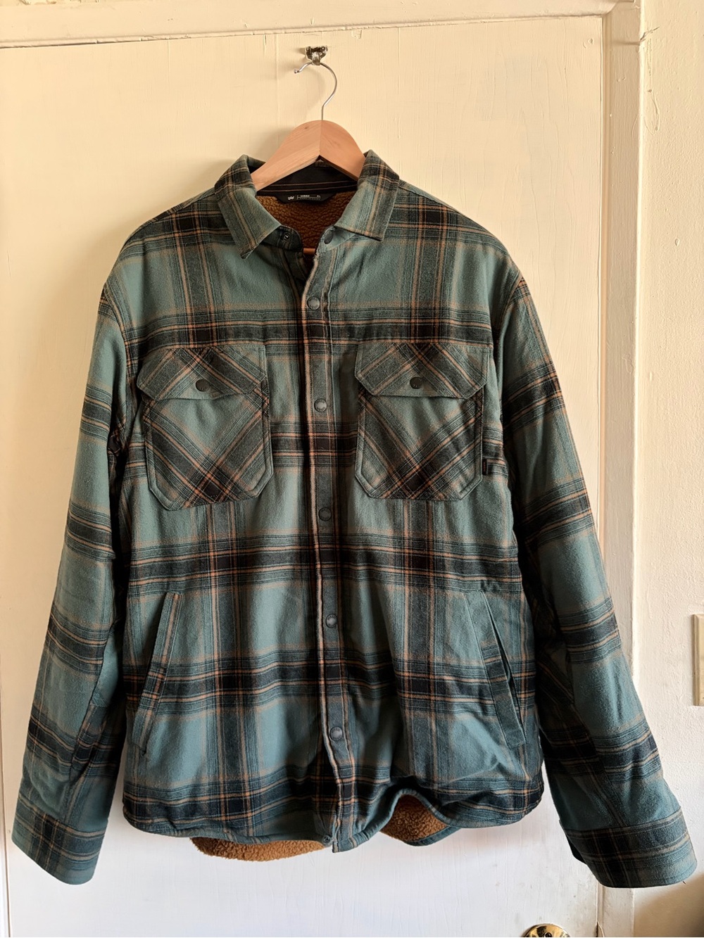 Wren Teal and Black Plaid Lightweight Shirt Jacket